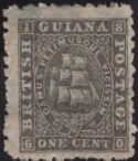 Aron R. Halberstam Philatelists Ltd.; British Commonwealth Stamps: BRITISH GUIANA - QV; Scott: 50; SG: 85; Condition: F-VF H