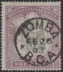 Aron R. Halberstam Philatelists Ltd.; British Commonwealth Stamps: BRITISH CENTRAL AFRICA - QV; Scott: 55; SG: 51; Condition: F-VF U