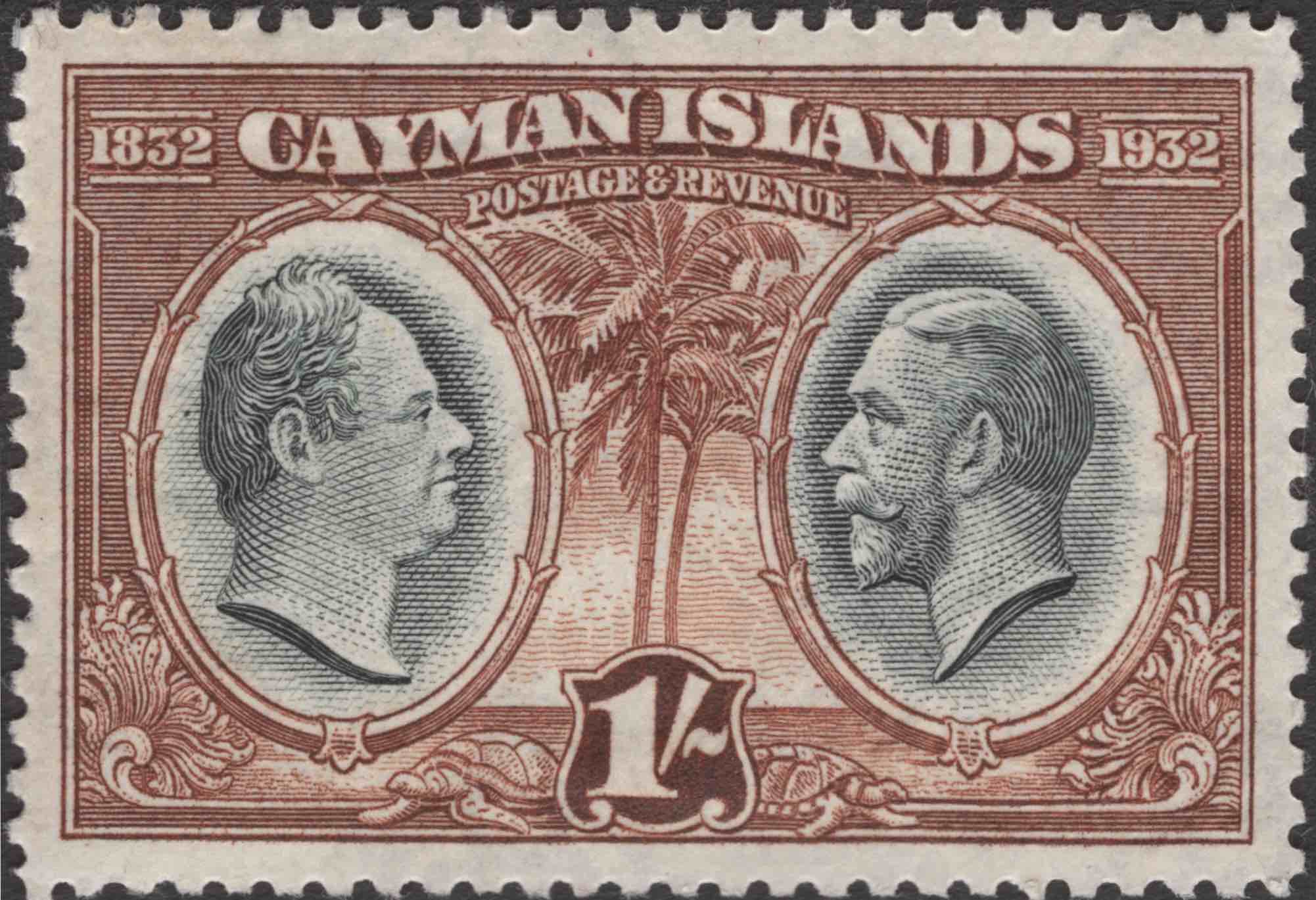Aron R. Halberstam Philatelists Ltd.; British Commonwealth Stamps: CAYMAN ISLANDS - KGV; Scott: none; SG: 92; Condition: XF VLH