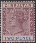 Aron R. Halberstam Philatelists Ltd.; British Commonwealth Stamps: GIBRALTAR - QV; Scott: 13; SG: 41; Condition: VF LH