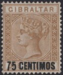 Aron R. Halberstam Philatelists Ltd.; British Commonwealth Stamps: GIBRALTAR - QV; Scott: 28; SG: 21; Condition: VF