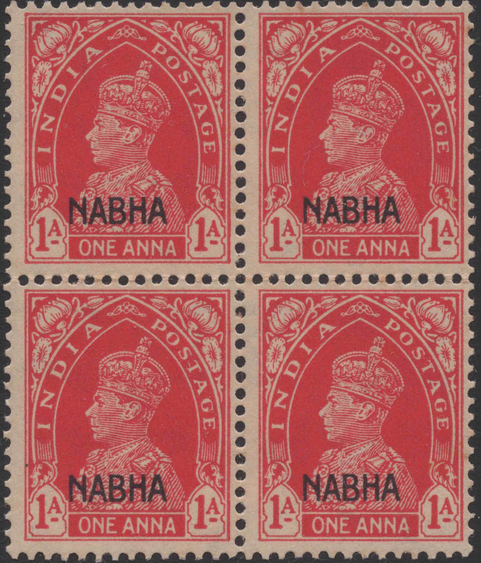Aron R. Halberstam Philatelists Ltd.; British Commonwealth Stamps: INDIA NABHA - ; Scott: 90; SG: 98; Condition: VF NH