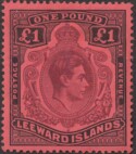 Aron R. Halberstam Philatelists Ltd.; British Commonwealth Stamps: LEEWARD ISLANDS - KGVI; Scott: 115b; SG: 114a; Condition: VF H