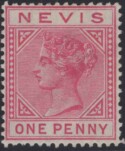 Aron R. Halberstam Philatelists Ltd.; British Commonwealth Stamps: NEVIS - QV; Scott: 23; SG: 27a; Condition: VF LH