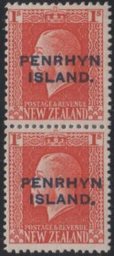 Aron R. Halberstam Philatelists Ltd.; British Commonwealth Stamps: PENRHYN - KGV; Scott: 24var; SG: 27b; Condition: VF LH