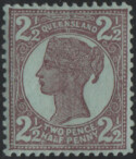 Aron R. Halberstam Philatelists Ltd.; British Commonwealth Stamps: QUEENSLAND - QV; Scott: 116; SG: none; Condition: VF LH