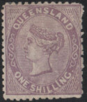 Aron R. Halberstam Philatelists Ltd.; British Commonwealth Stamps: QUEENSLAND - ; Scott: 61; SG: 145; Condition: F-VF HR