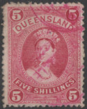 Aron R. Halberstam Philatelists Ltd.; British Commonwealth Stamps: QUEENSLAND - QV; Scott: 81; SG: 159; Condition: F-VF U