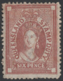 Aron R. Halberstam Philatelists Ltd.; British Commonwealth Stamps: QUEENSLAND - ; Scott: AR27; SG: F17; Condition: VF H