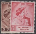 Aron R. Halberstam Philatelists Ltd.; British Commonwealth Stamps: TRINIDAD AND TOBAGO - KGVI; Scott: 64-65; SG: 259-260; Condition: F-VF NH