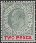 Aron R. Halberstam Philatelists Ltd.; British Commonwealth Stamps: GIBRALTAR - KEVII; Scott: 52; SG: 58; Condition: F-VF LH