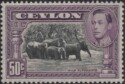 Aron R. Halberstam Philatelists Ltd.; British Commonwealth Stamps: CEYLON - ; Scott: 286d; SG: 394b; Condition: F-VF LH