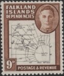 Aron R. Halberstam Philatelists Ltd.; British Commonwealth Stamps: FALKLAND ISLANDS - KGVI; Scott: none; SG: G15a; Condition: VF LH