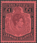 Aron R. Halberstam Philatelists Ltd.; British Commonwealth Stamps: LEEWARD ISLANDS - KGVI; Scott: 115c; SG: 114b; Condition: VF LH