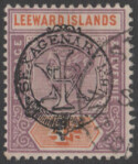 Aron R. Halberstam Philatelists Ltd.; British Commonwealth Stamps: LEEWARD ISLANDS - ; Scott: 12; SG: 12; Condition: VF U