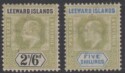 Aron R. Halberstam Philatelists Ltd.; British Commonwealth Stamps: LEEWARD ISLANDS - KEVII; Scott: none; SG: 27-28; Condition: