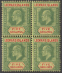 Aron R. Halberstam Philatelists Ltd.; British Commonwealth Stamps: LEEWARD ISLANDS - KEVII; Scott: 40; SG: 45; Condition: VF LH