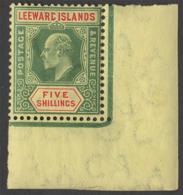Aron R. Halberstam Philatelists Ltd.; British Commonwealth Stamps: LEEWARD ISLANDS - KEVII; Scott: 40; SG: 45; Condition: VF NH