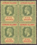 Aron R. Halberstam Philatelists Ltd.; British Commonwealth Stamps: LEEWARD ISLANDS - KGV; Scott: 57 var; SG: 57c; Condition: VF H