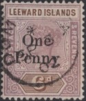 Aron R. Halberstam Philatelists Ltd.; British Commonwealth Stamps: LEEWARD ISLANDS - QV; Scott: none; SG: 18; Condition: VF U
