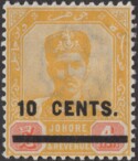 Aron R. Halberstam Philatelists Ltd.; British Commonwealth Stamps: MALAYA JOHORE - KEVII; Scott: 56; SG: 58; Condition: VF NH