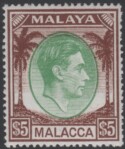 Aron R. Halberstam Philatelists Ltd.; British Commonwealth Stamps: MALAYA MALACCA - KGVI; Scott: 17; SG: 17; Condition: VF NH