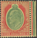 Aron R. Halberstam Philatelists Ltd.; British Commonwealth Stamps: MALTA - KEVII; Scott: 41; SG: 63; Condition: VF NH