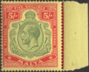 Aron R. Halberstam Philatelists Ltd.; British Commonwealth Stamps: MALTA - KGV; Scott: 61; SG: 88; Condition: F-VF NH