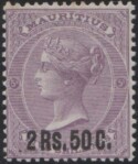 Aron R. Halberstam Philatelists Ltd.; British Commonwealth Stamps: MAURITIUS - QV; Scott: 58; SG: 91; Condition: F-VF LH