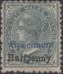 Aron R. Halberstam Philatelists Ltd.; British Commonwealth Stamps: NEW SOUTH WALES - QV; Scott: none; SG: 266s; Condition: F-VF NH