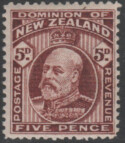 Aron R. Halberstam Philatelists Ltd.; British Commonwealth Stamps: NEW ZEALAND - KEVII; Scott: 136; SG: 391; Condition: F-VF LH
