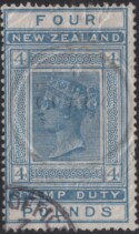 Aron R. Halberstam Philatelists Ltd.; British Commonwealth Stamps: NEW ZEALAND - QV; Scott: AR23; SG: none; Condition: F-VF U