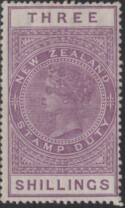 Aron R. Halberstam Philatelists Ltd.; British Commonwealth Stamps: NEW ZEALAND - QV; Scott: AR34; SG: none; Condition: F-VF LH