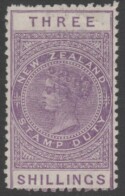 Aron R. Halberstam Philatelists Ltd.; British Commonwealth Stamps: NEW ZEALAND - QV; Scott: AR3; SG: F58; Condition: F-VF H