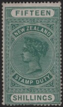Aron R. Halberstam Philatelists Ltd.; British Commonwealth Stamps: NEW ZEALAND - QV; Scott: AR43; SG: none; Condition: F-VF NH