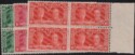 Aron R. Halberstam Philatelists Ltd.; British Commonwealth Stamps: NEW ZEALAND - KGV; Scott: 199-201; SG: 573-575; Condition: VF NH + LH