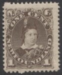 Aron R. Halberstam Philatelists Ltd.; British Commonwealth Stamps: NEWFOUNDLAND - QV; Scott: 42; SG: 44a; Condition: F-VF LH