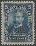 Aron R. Halberstam Philatelists Ltd.; British Commonwealth Stamps: NEWFOUNDLAND - KEVII; Scott: 85; SG: 90; Condition: VF H