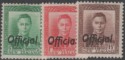 Aron R. Halberstam Philatelists Ltd.; British Commonwealth Stamps: NEW ZEALAND - KGVI; Scott: O72-74; SG: O134+136-+138; Condition: VF LH