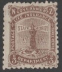 Aron R. Halberstam Philatelists Ltd.; British Commonwealth Stamps: NEW ZEALAND - QV; Scott: OY4; SG: L4; Condition: F-VF LH