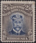 Aron R. Halberstam Philatelists Ltd.; British Commonwealth Stamps: RHODESIA - KGV; Scott: 133b; SG: none; Condition: F-VF H