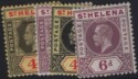 Aron R. Halberstam Philatelists Ltd.; British Commonwealth Stamps: SAINT HELENA - KGV; Scott: 71-74; SG: 83-86; Condition: VF LH
