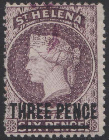 Aron R. Halberstam Philatelists Ltd.; British Commonwealth Stamps: SAINT HELENA - QV; Scott: none; SG: 42w; Condition: F NH