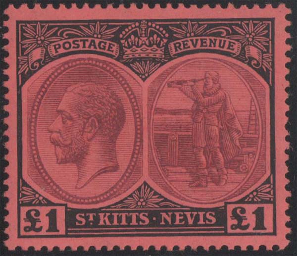 Aron R. Halberstam Philatelists Ltd.; British Commonwealth Stamps: SAINT KITTS - KGV; Scott: 36; SG: 36; Condition: VF NH