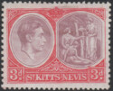 Aron R. Halberstam Philatelists Ltd.; British Commonwealth Stamps: SAINT KITTS - KGVI; Scott: 84a; SG: 73a; Condition: VF LH