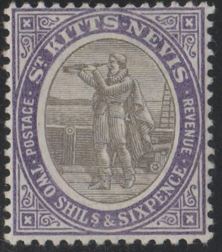 Aron R. Halberstam Philatelists Ltd.; British Commonwealth Stamps: SAINT KITTS - ; Scott: 9; SG: 9; Condition: VF LH