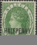 Aron R. Halberstam Philatelists Ltd.; British Commonwealth Stamps: SAINT LUCIA - QV; Scott: 20; SG: 25; Condition: F-VF H