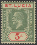 Aron R. Halberstam Philatelists Ltd.; British Commonwealth Stamps: SAINT LUCIA - KGV; Scott: 89; SG: 105; Condition: F-VF NH
