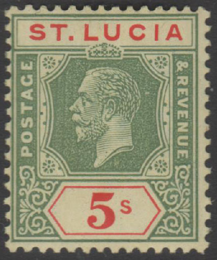 Aron R. Halberstam Philatelists Ltd.; British Commonwealth Stamps: SAINT LUCIA - KGV; Scott: 89; SG: 105; Condition: F-VF NH
