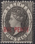Aron R. Halberstam Philatelists Ltd.; British Commonwealth Stamps: SAINT LUCIA - ; Scott: none; SG: 26; Condition: F-VF LH